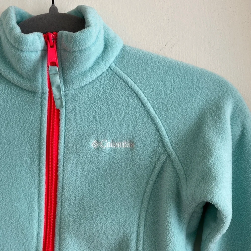 Girls S / 8 Columbia Benton Springs Fleece Jacket Contrast Full Zip